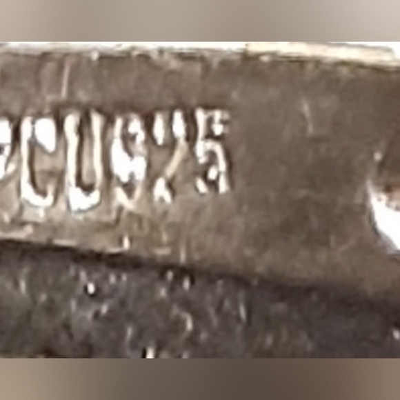 PLUMERA 3 FLOWER Tri-Color Sterling Ring cz 8.25 - Picture 5 of 6